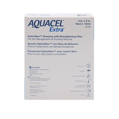 Aquacel® Extra™ Gelling Fiber Wound Dressing 4 X 5 Inch Rectangle Sterile (785799_BX)