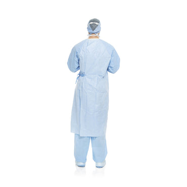 Aero Blue Surgical Gown with Towel Small / Medium Blue Sterile AAMI Level 3 Disposable (938742_CS)