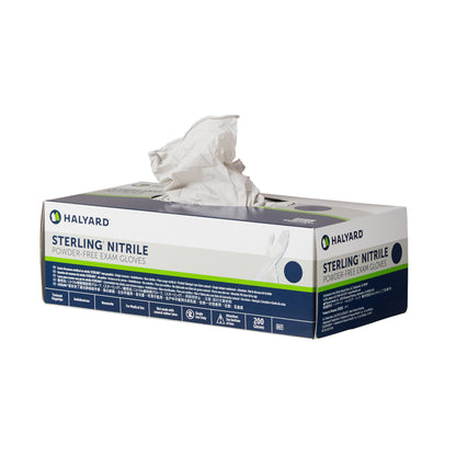 STERLING® Exam Glove Large NonSterile Nitrile Standard Cuff Length Textured Fingertips Gray Chemo Tested (761282_BX)