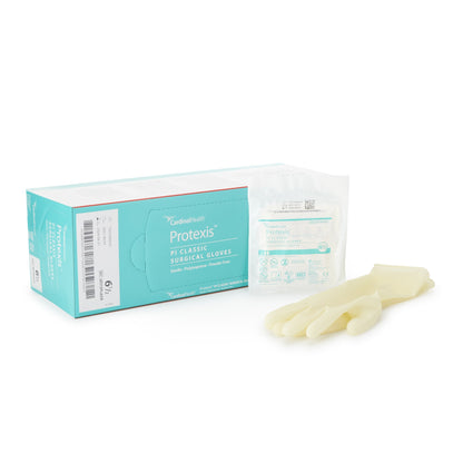 Protexis™ PI Classic Surgical Glove Size 6.5 Sterile Polyisoprene Standard Cuff Length Smooth Ivory Not Chemo Approved (807443_CS)