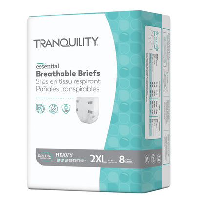 Tranquility® Essential Unisex Incontinence Brief 2X-Large Disposable Heavy Absorbency (1188957_CS)
