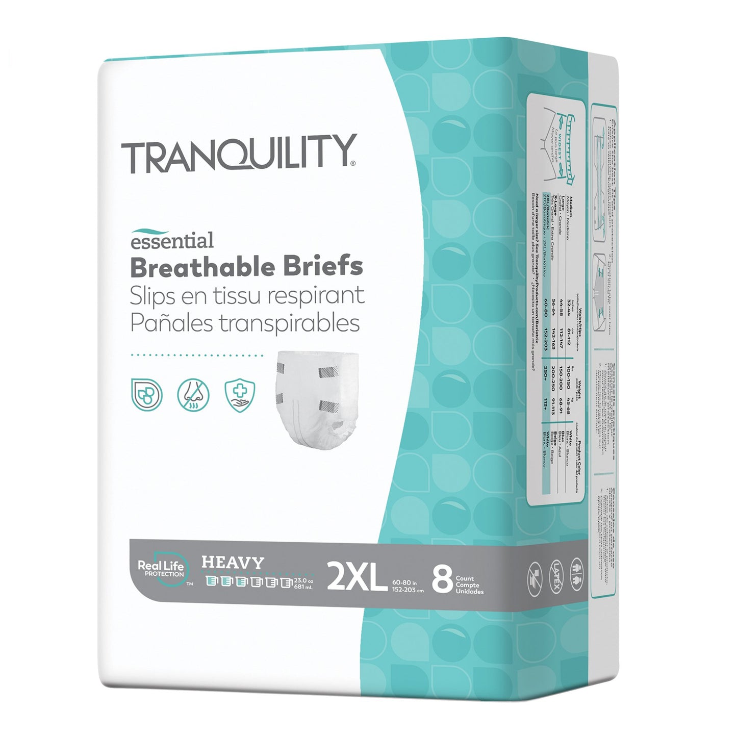 Tranquility® Essential Unisex Incontinence Brief 2X-Large Disposable Heavy Absorbency (1188957_BG)