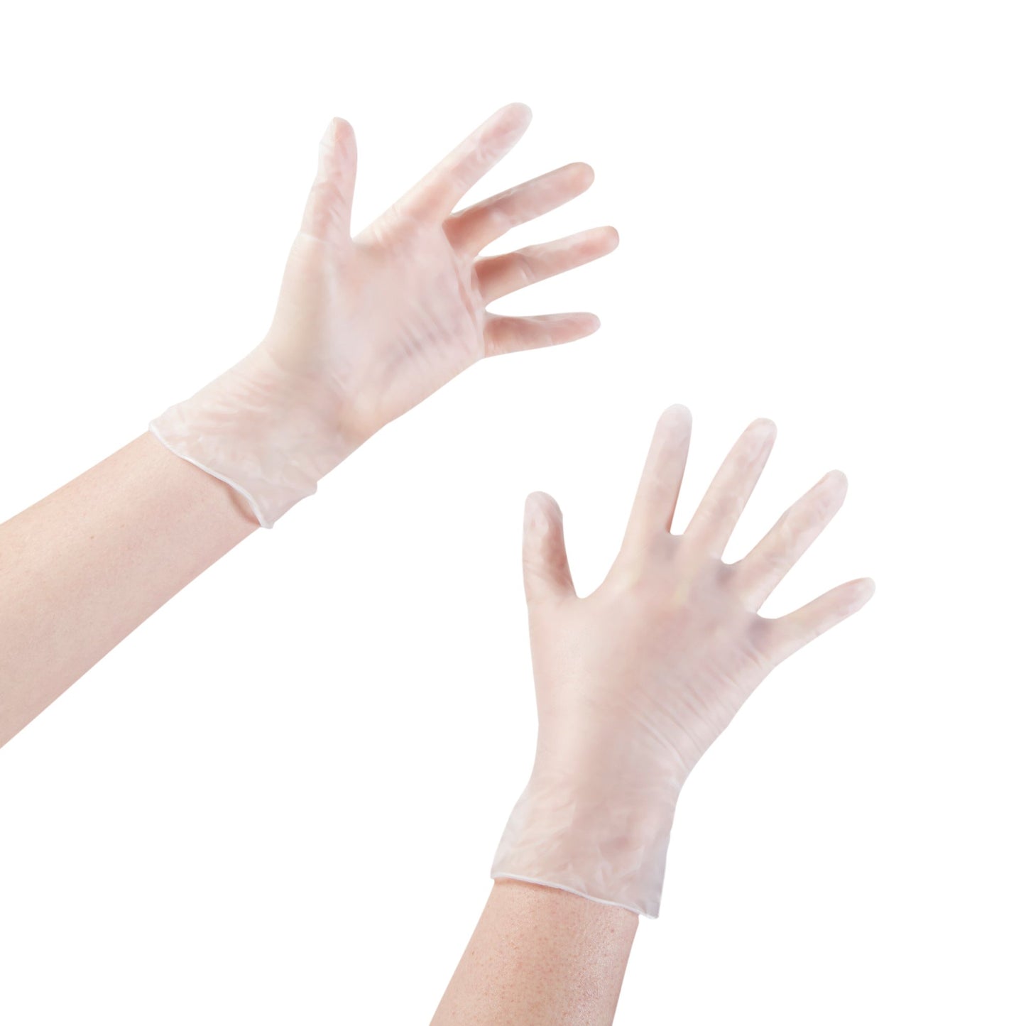 McKesson Exam Glove Small NonSterile Vinyl Standard Cuff Length Smooth Clear Not Rated (354438_CS)