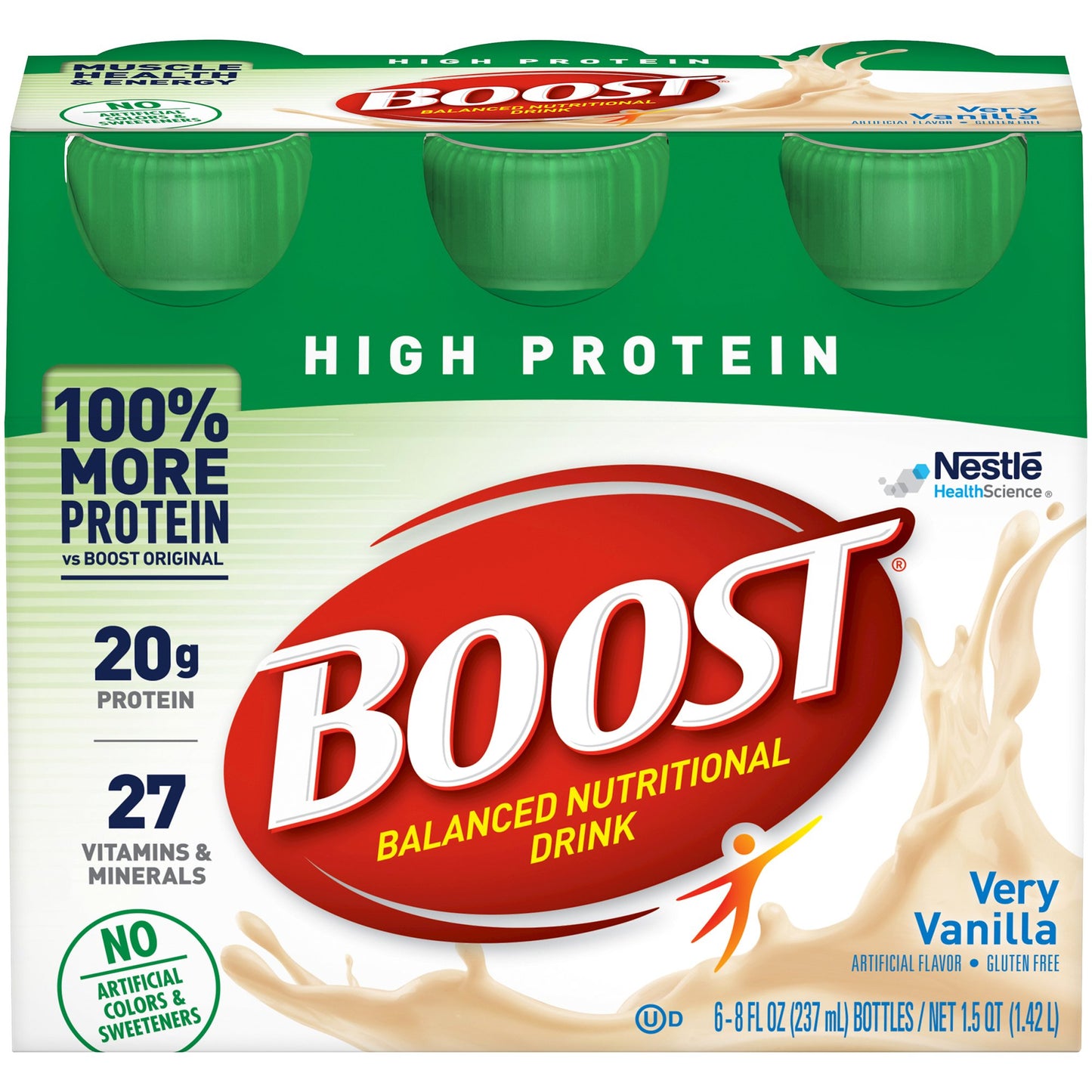 Boost® High Protein Oral Supplement Very Vanilla Flavor Liquid 8 oz. Bottle (778933_CS)