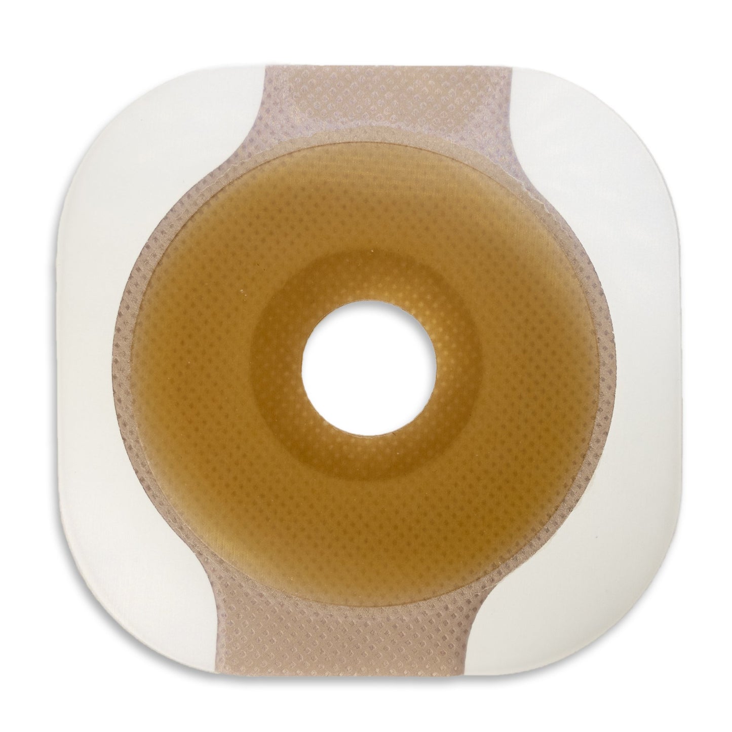 New Image™ Flat CeraPlus™ Ostomy Barrier Precut, Extended Wear Adhesive Tape Borders 1-3/4 Inch Flange Green Code 7/8 Inch Opening (1195892_BX)