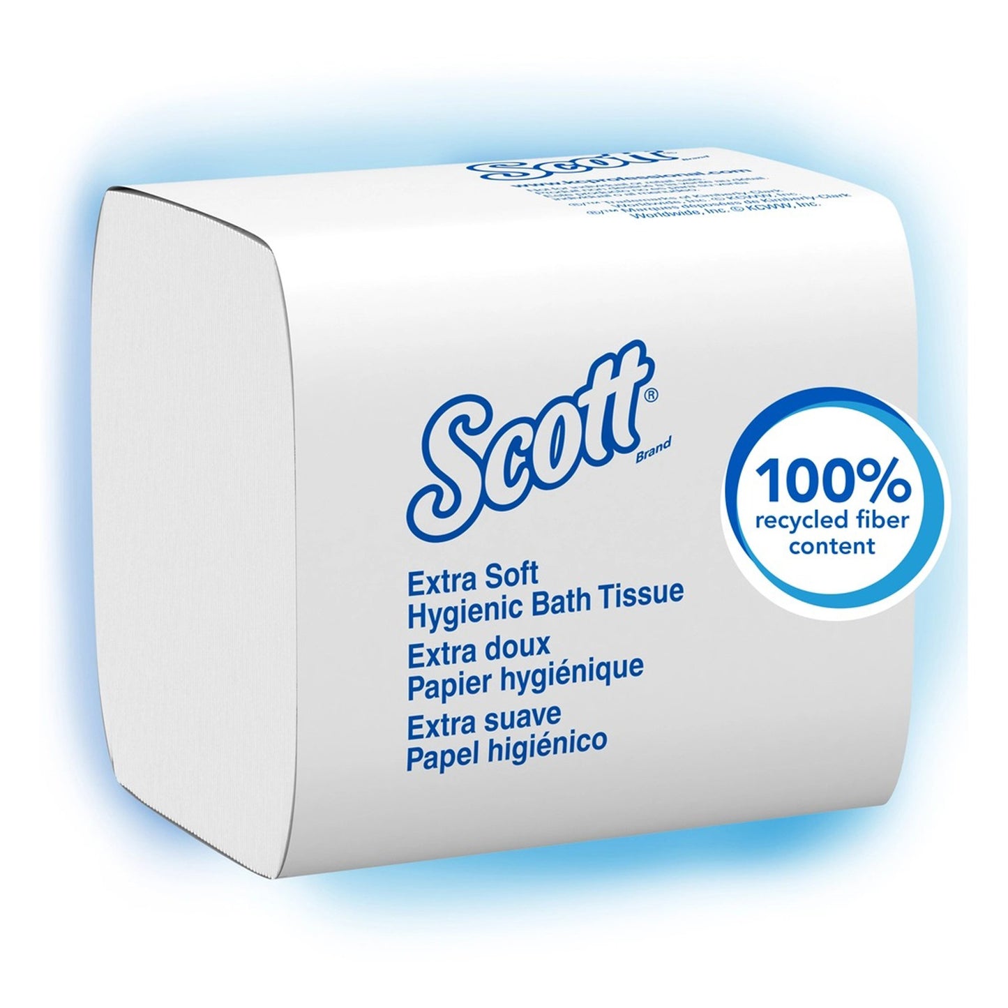Scott® Control HBT Toilet Tissue White 2-Ply Standard Size Folded 250 Sheets 4-1/2 X 8-1/10 Inch (499135_CS)