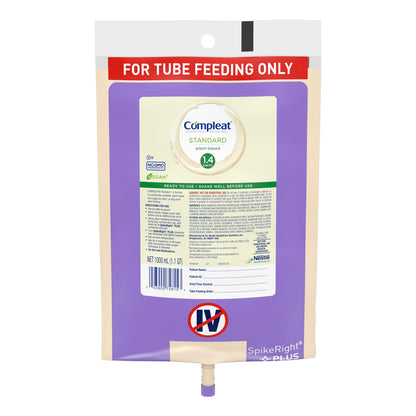 Compleat® Standard 1.4 Cal Tube Feeding Formula Vanilla Flavor Liquid 1000 mL Ready to Hang Prefilled Container (1207052_EA)