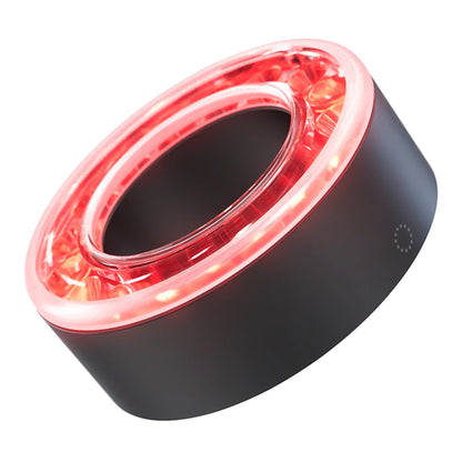 TheraFace Hot and Cold Rings - Black Hand-Held Face Massager & Cleanser Attachment 1 Hot Ring, 1 Cold Ring, Travel Pouch (1248586_EA)