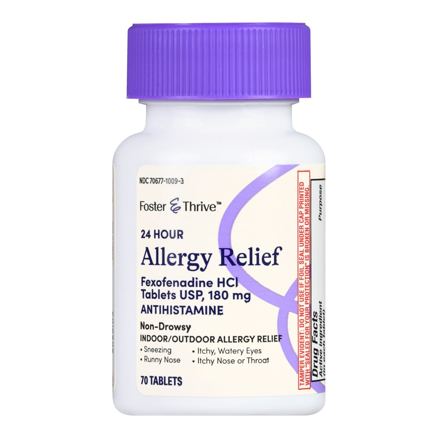 Foster & Thrive™ Allergy Relief 180 mg Strength Tablet 70 per Bottle (1238954_BT)