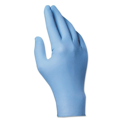 North Safety Products Dexi-Task Disposable Powder Free Nitrile Gloves, 5 mil, Medium, Blue (068-LA049PFM)