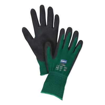 PIP NorthFlex-Oil Grip™ Coated Gloves, Size 8, Black/Green (068-NF358M)