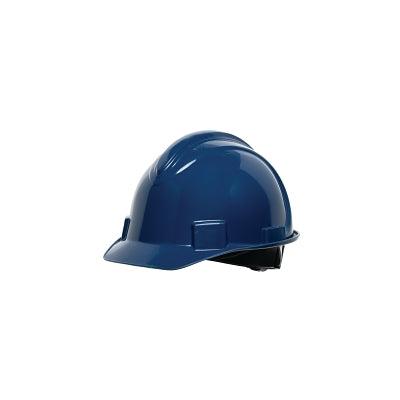 Honeywell Short Brim Hard Hat, 4-point Ratchet Suspension, Non-Vented, Dark Blue (068-NSB10071)