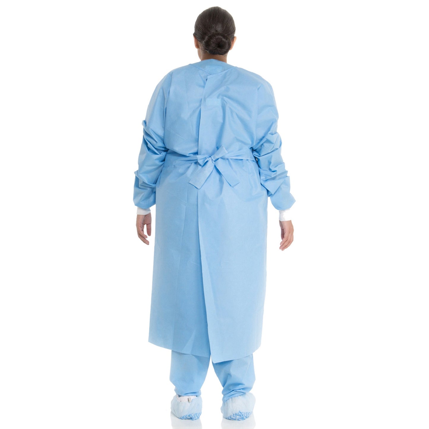 Halyard Protective Procedure Gown Large Blue NonSterile Not Rated Disposable (342890_CS)