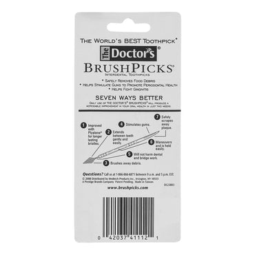 Doctor's® BrushPicks® Interdental Toothpick Unflavored (1231446_PK)