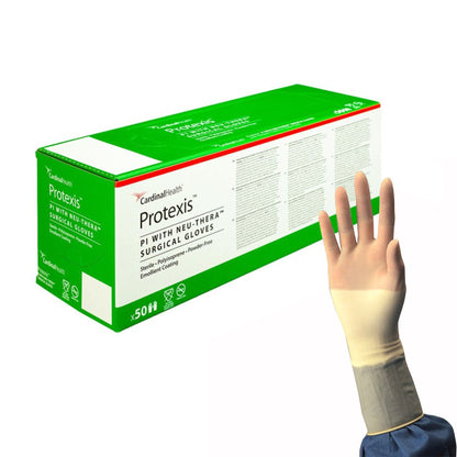 Protexis™ PI with Neu-Thera® Surgical Glove Size 6.5 Sterile Polyisoprene Standard Cuff Length Smooth Ivory Not Chemo Approved (486334_BX)