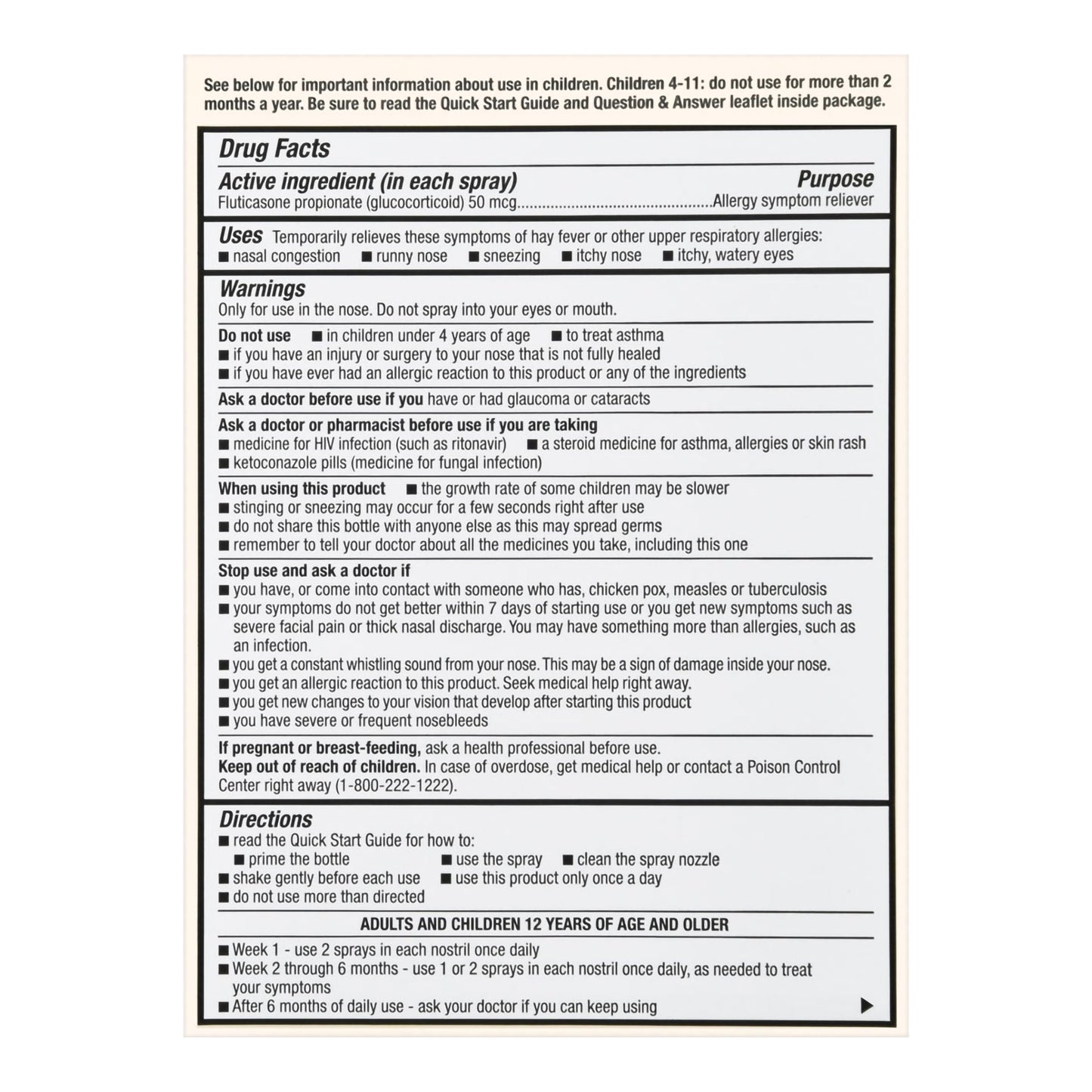 Foster & Thrive™ Allergy Relief 50 mcg Strength Nasal Spray 144 Metered Sprays (1238975_EA)