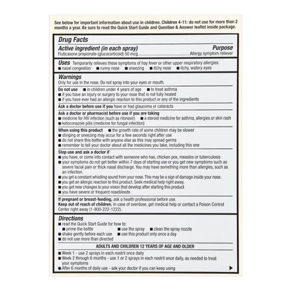 Foster & Thrive™ Allergy Relief 50 mcg Strength Nasal Spray 144 Metered Sprays (1238975_EA)