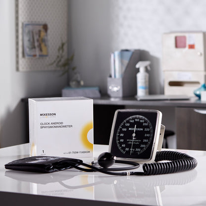 McKesson LUMEON™ Aneroid Sphygmomanometer Unit Adult Cuff Nylon Cuff 23 - 40 cm Wall Mount (803190_BX)