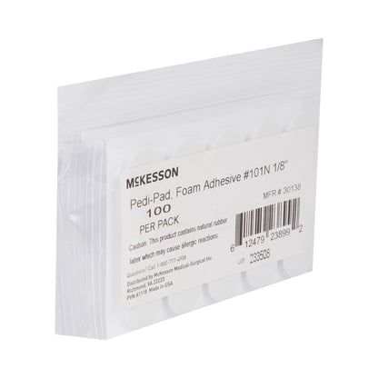 McKesson Pedi-Pad Protective Pad Size 101-Narrow Adhesive Foot (1111083_PK)