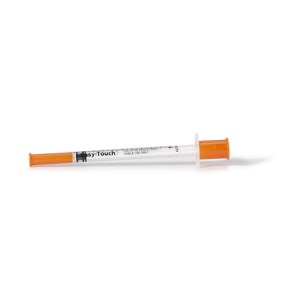 EasyTouch™ Standard Insulin Syringe with Needle 1 mL 1/2 Inch 29 Gauge NonSafety Thin Wall (1156907_BX)