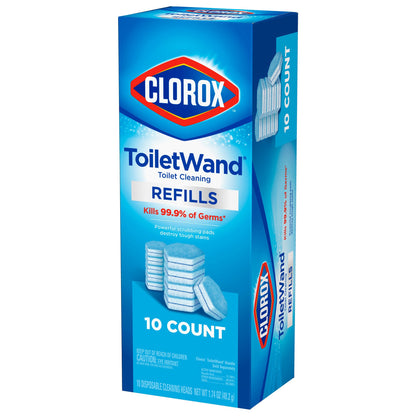 Clorox® Toilet Bowl Cleaner Disinfecting Refill Pads Blue / White, 3 Inch, Sponge Head (1223962_PK)