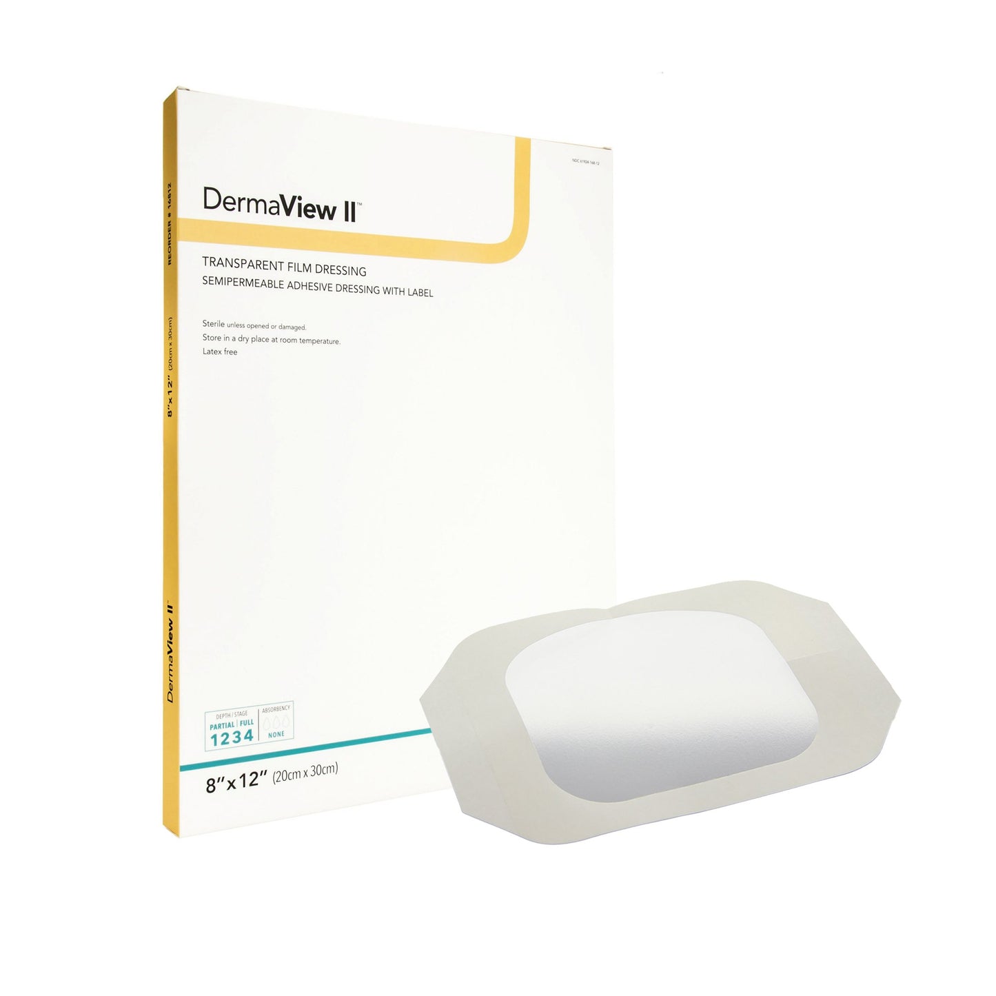 DermaView II™ Transparent Film Dressing 8 X 12 Inch Frame Style Delivery Rectangle Sterile (946644_EA)
