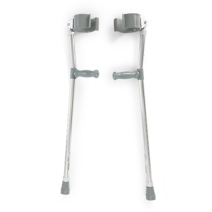 Mckesson Forearm Crutches Adult Steel Frame 300 lbs. Weight Capacity (1095260_BX)