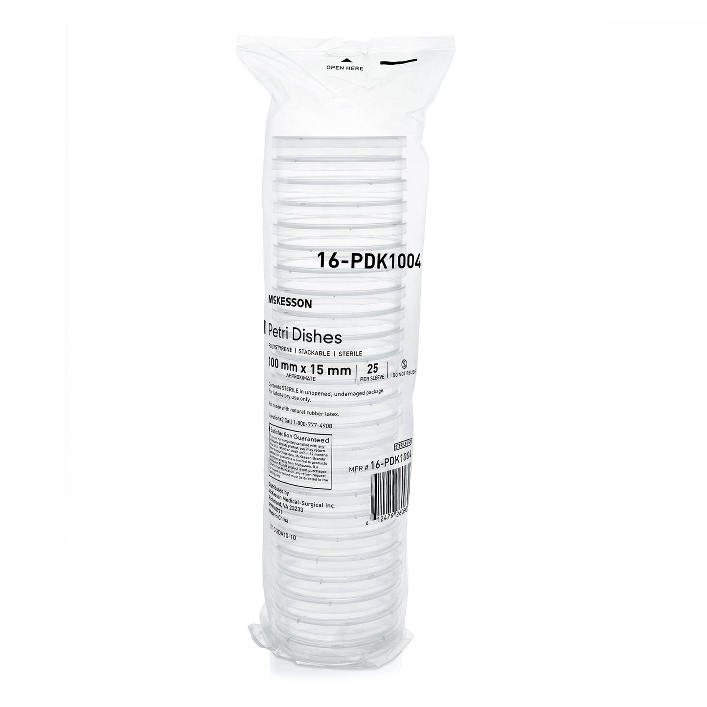 McKesson Petri Dish Polystyrene (1198176_CS)