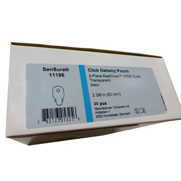 SenSura® Click Wide Ostomy Pouch Two-Piece System 11-1/2 Inch Length, Maxi Drainable (641904_BX)