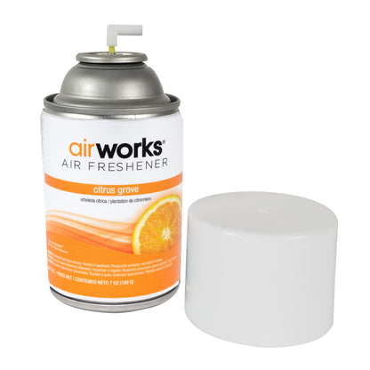 Hospeco® Airworks® Restroom Metered Aerosol 7oz Citrus Grove, Pack of 12 (HOS07931)