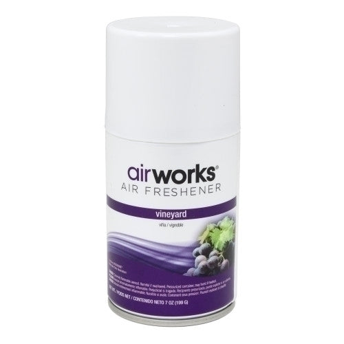 Hospeco® Airworks® Restroom Metered Aerosol 7oz Vineyard, Pack of 12 (HOS07934)