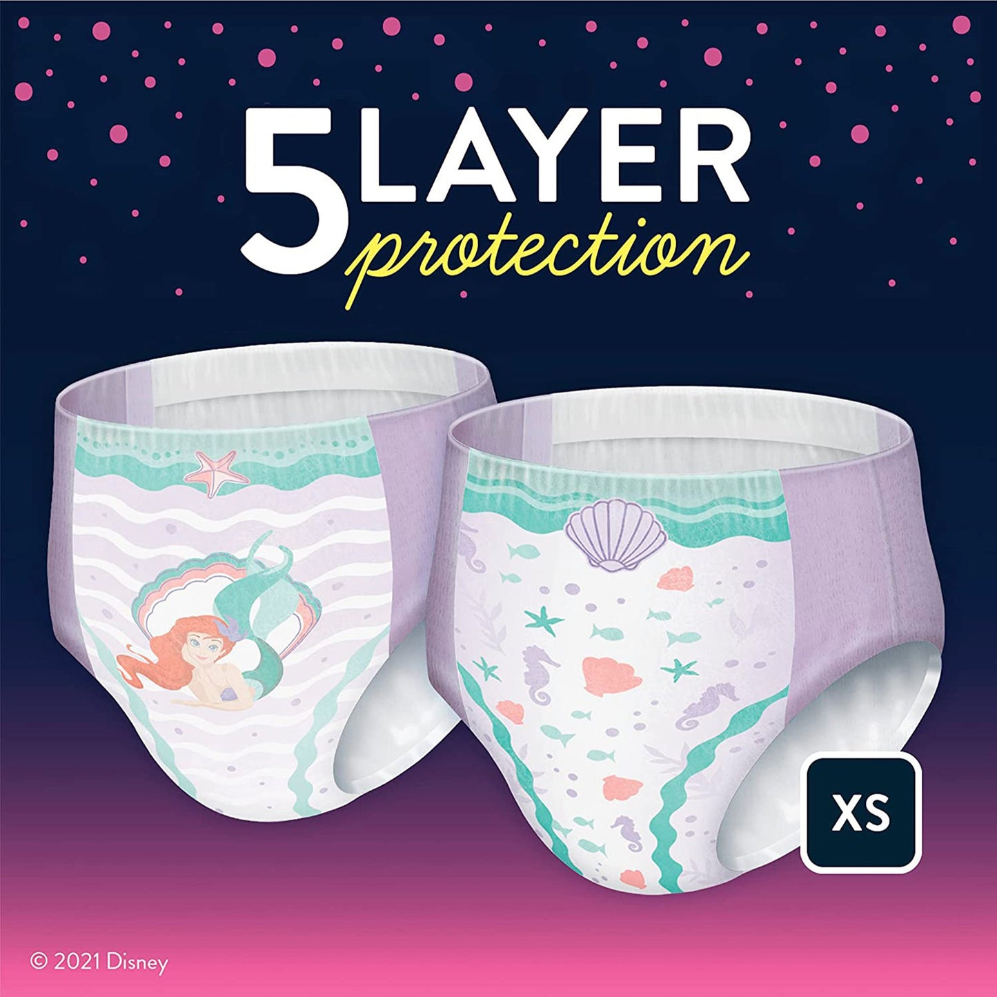 GoodNites® Female Youth Absorbent Underwear Pull On with Tear Away Seams X-Small Disposable Heavy Absorbency (1191718_CS)