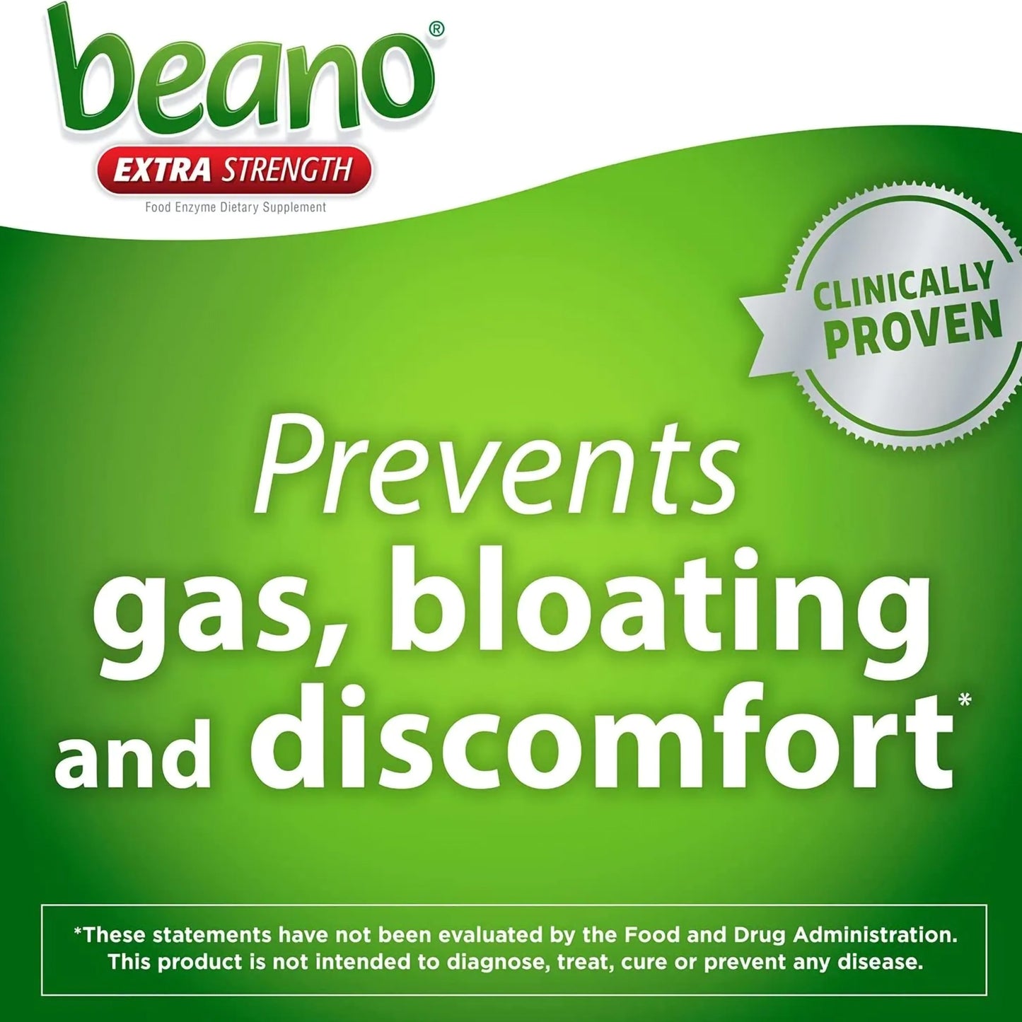 Beano® Gas Relief 400 GALU Strength Tablet 100 per Bottle (848165_BT)