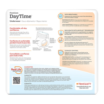 Tranquility® Premium DayTime™ Unisex Adult Absorbent Underwear Pull On with Tear Away Seams 2X-Large Disposable Heavy Absorbency (822621_CS)
