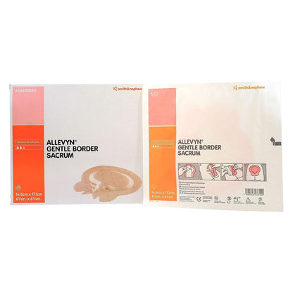 Allevyn Gentle Border Foam Dressing 6-5/8 X 6-3/4 Inch With Border Film Backing Silicone Gel Adhesive Sacral Sterile (776603_EA)