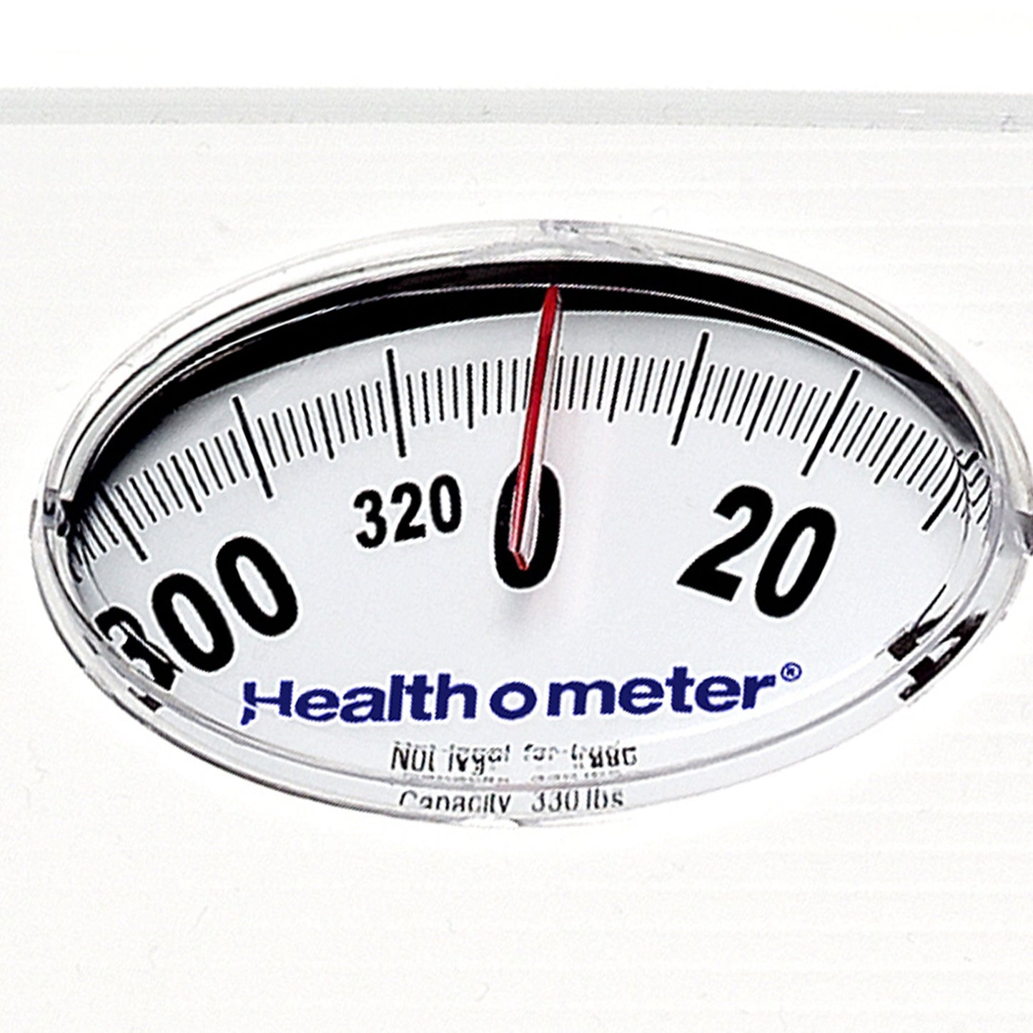 Health O Meter® Floor Scale Dial Display 330 lbs. Capacity White Analog (689025_CS)