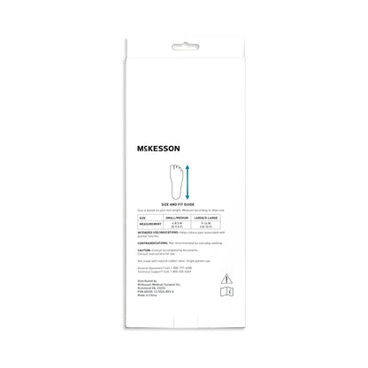 McKesson Dorsal Night Splint Small / Medium Hook and Loop Closure Male 4 to 8-1/2 / Female 5 to 9-1/2 Foot (1159121_EA)