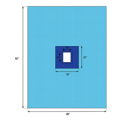 Welmed Surgical Drape Fenestrated Drape 40 W X 62 L Inch Sterile (814167_CS)
