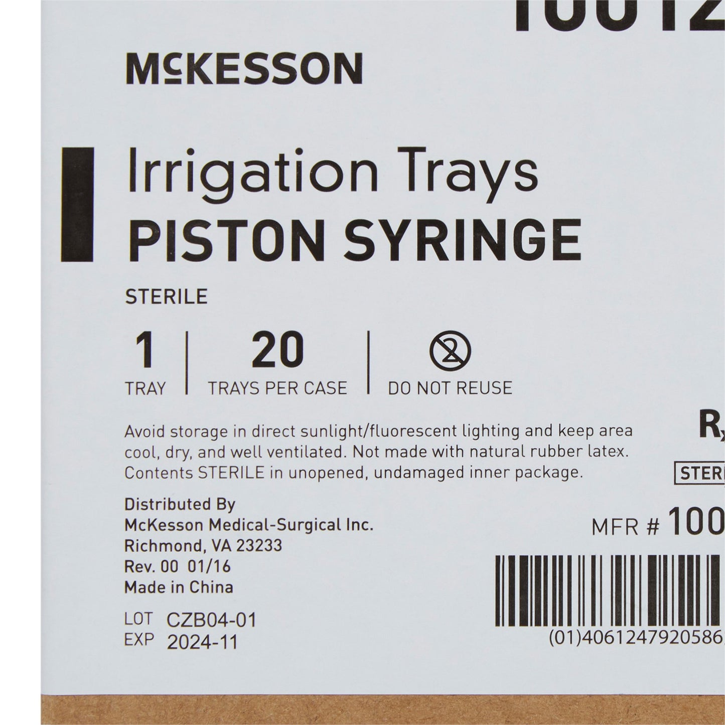 McKesson Irrigation Tray McKesson (911705_EA)