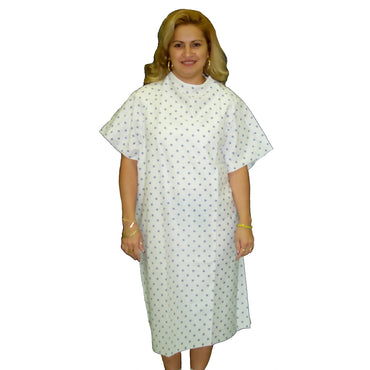 Comfort Concepts Patient Exam Gown One Size Fits Most Snowflake Print Reusable (880850_EA)