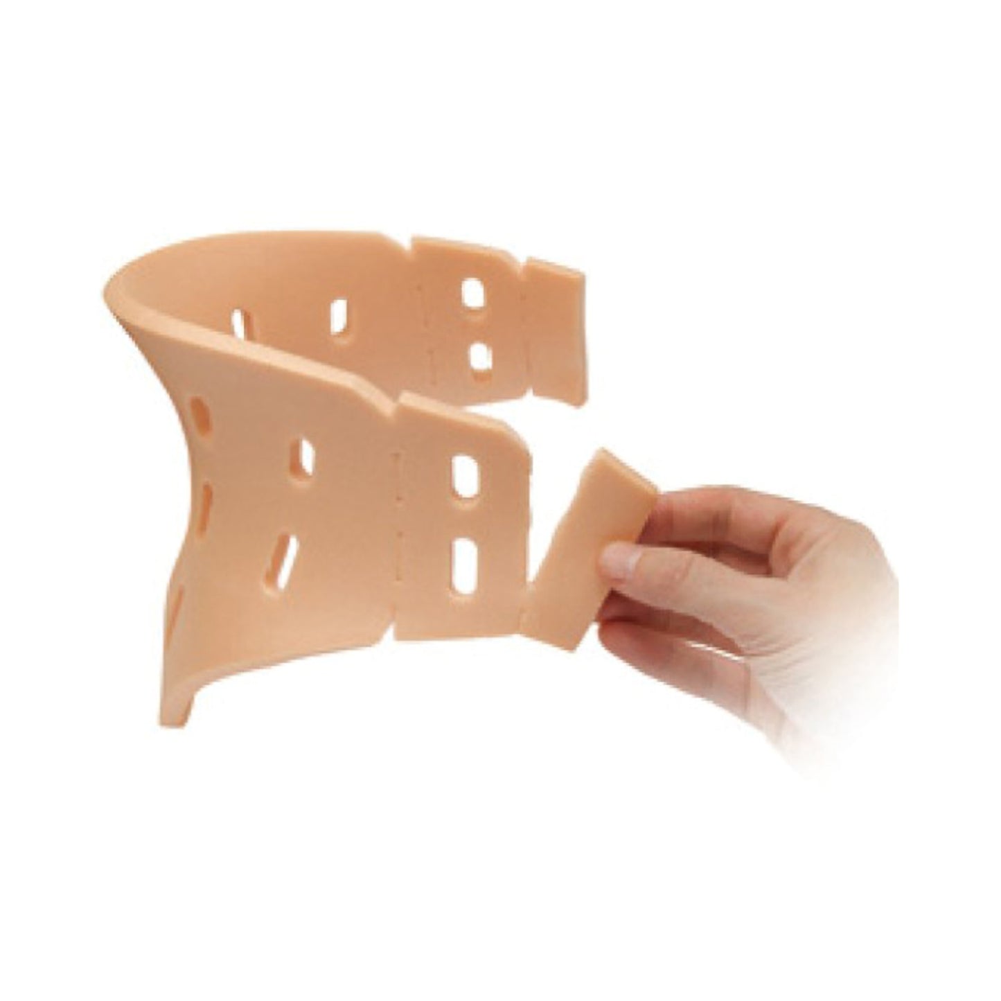 Ossur® Philadelphia® Rigid Cervical Collar Preformed Adult One Size Fits Most Two-Piece / Trachea Opening Adjustable Height 10 to 19 Inch Neck Circumference (812385_EA)