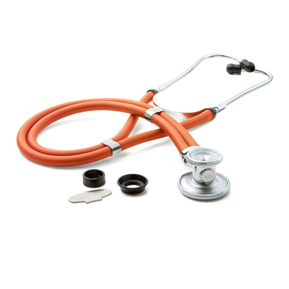McKesson Sprague Stethoscope Orange 2-Tube 22 Inch Tube Double Sided Chestpiece (1089448_EA)