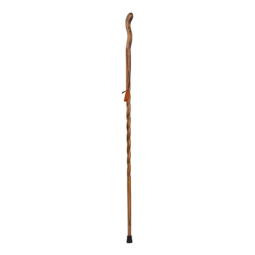 Brazos™ Twisted Fitness Walker Walking Stick Wood 55 Inch Height Brown (1229038_EA)