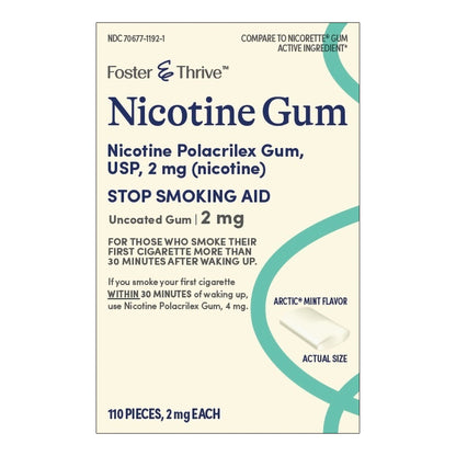 Foster & Thrive™ Stop Smoking Aid 2 mg Strength Gum (1248810_PK)