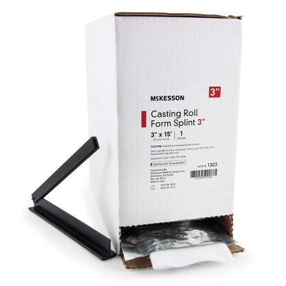 McKesson Padded Splint Roll 3 Inch X 15 Foot Fiberglass White (862507_BX)