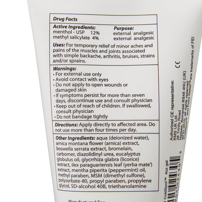 Point Relief® ColdSpot™ Topical Pain Relief 0.06% - 12% Strength Menthol / Methyl Salicylate Topical Gel 4 oz. (800238_EA)