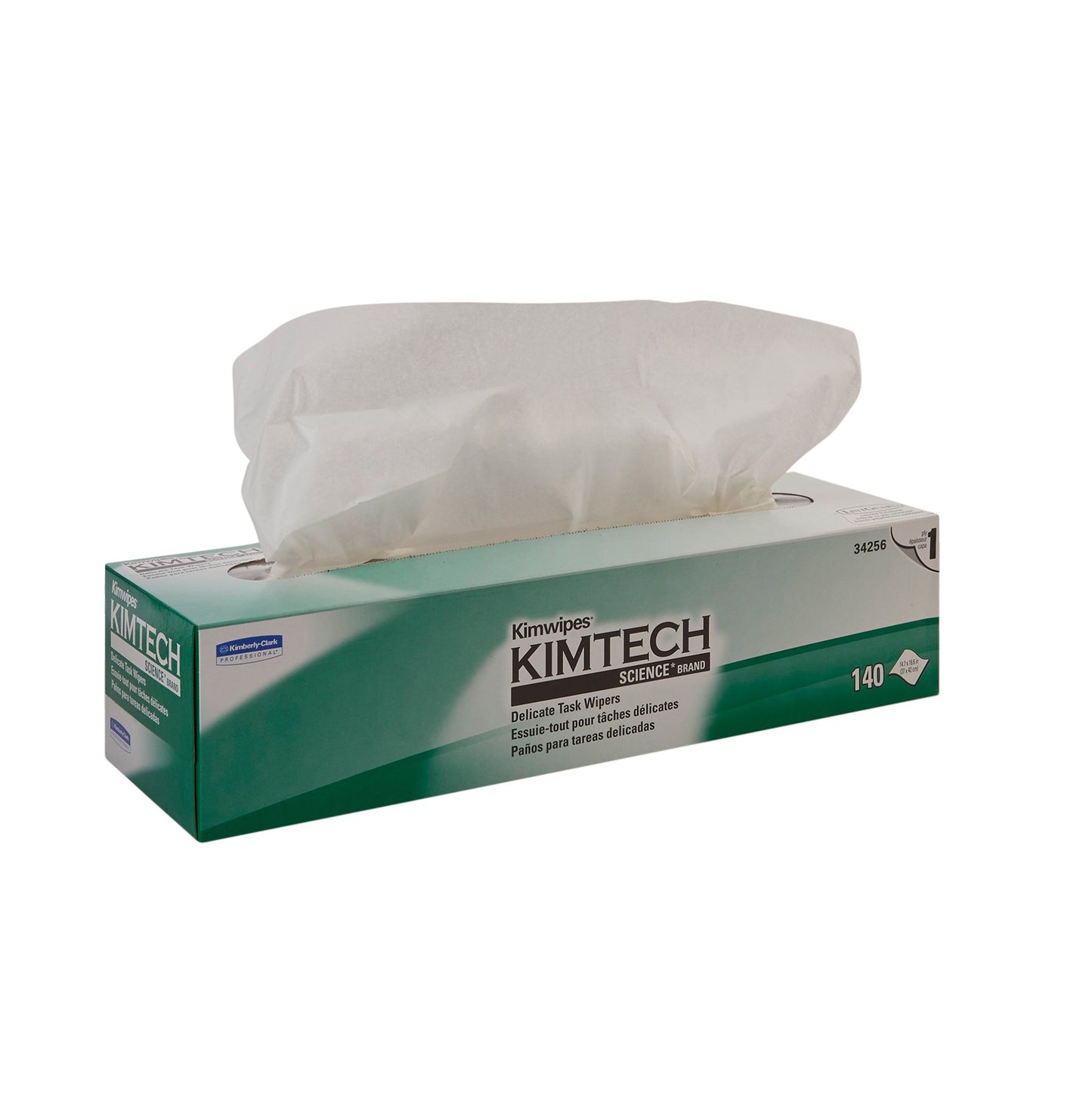 Kimtech Science Kimwipes Delicate Task Wipe Light Duty 140 Count Box 14-7/10 X 16-3/5 Inch NonSterile Disposable (724834_CS)