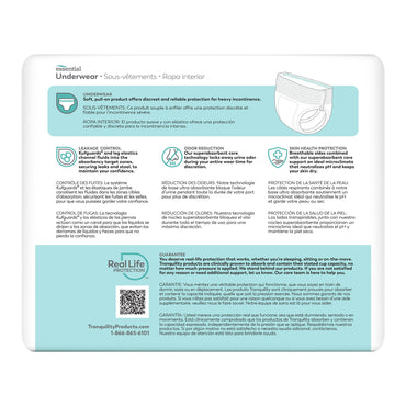 Tranquility® Essential Unisex Adult Absorbent Underwear Pull On with Tear Away Seams 3X-Large Disposable Heavy Absorbency (1252479_CS)