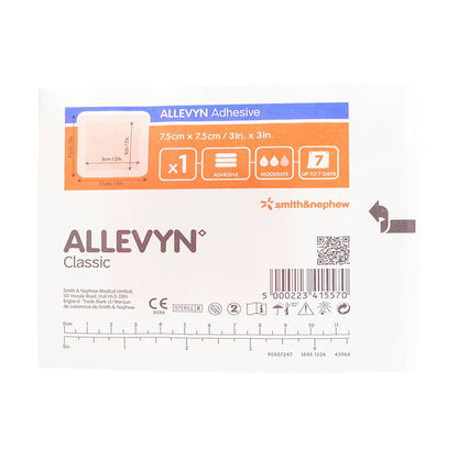 Allevyn Adhesive Foam Dressing 3 X 3 Inch With Border Film Backing Adhesive Square Sterile (278016_BX)