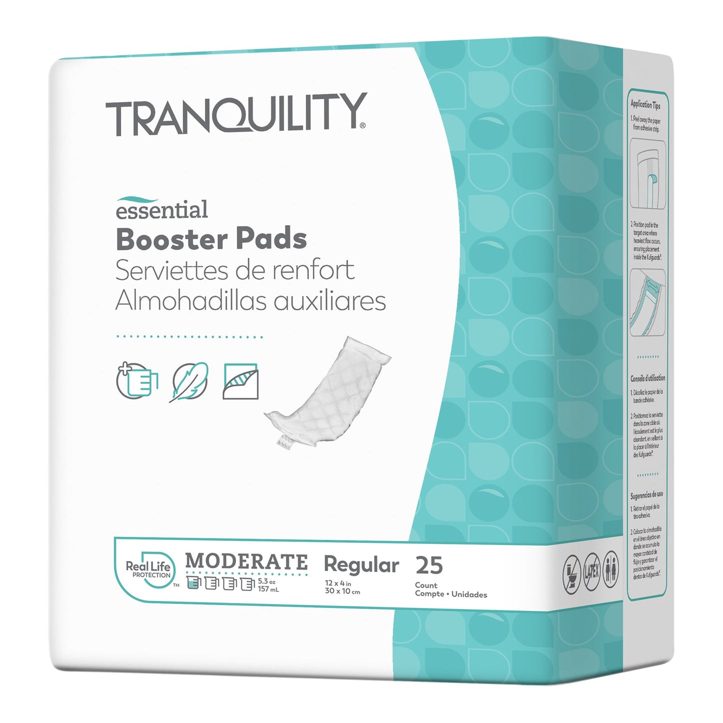 Tranquility® Essential Booster Pad 12 X 14 Inch Moderate Absorbency Super Absorbent Core Regular (1107871_CS)